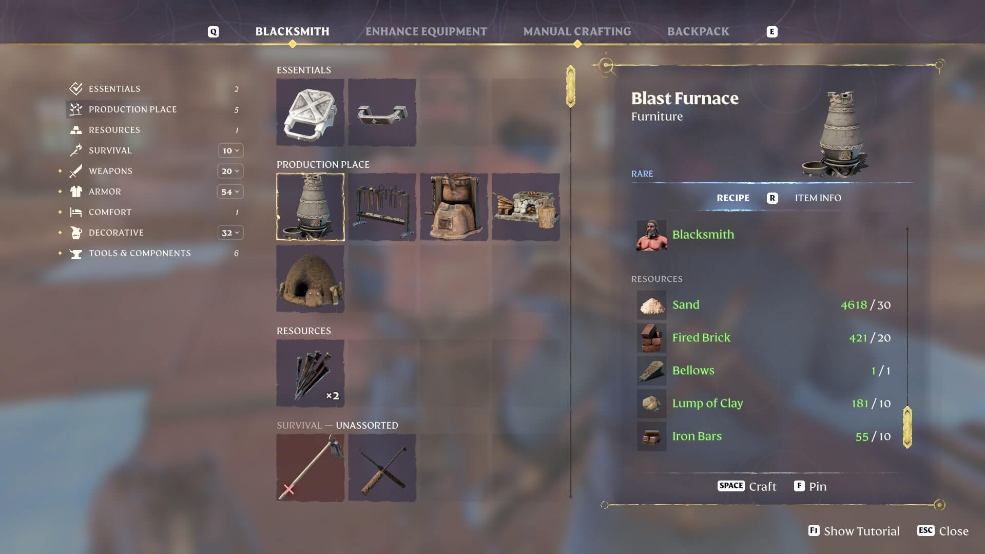 Blacksmith 13 A Blast Furncace 12