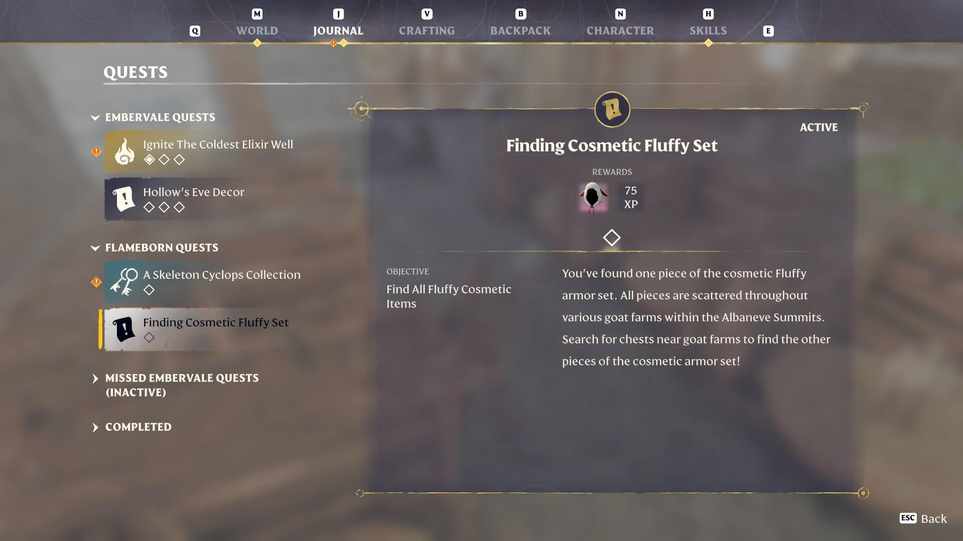 Items Finding Cosmetic Fluffy Set 1