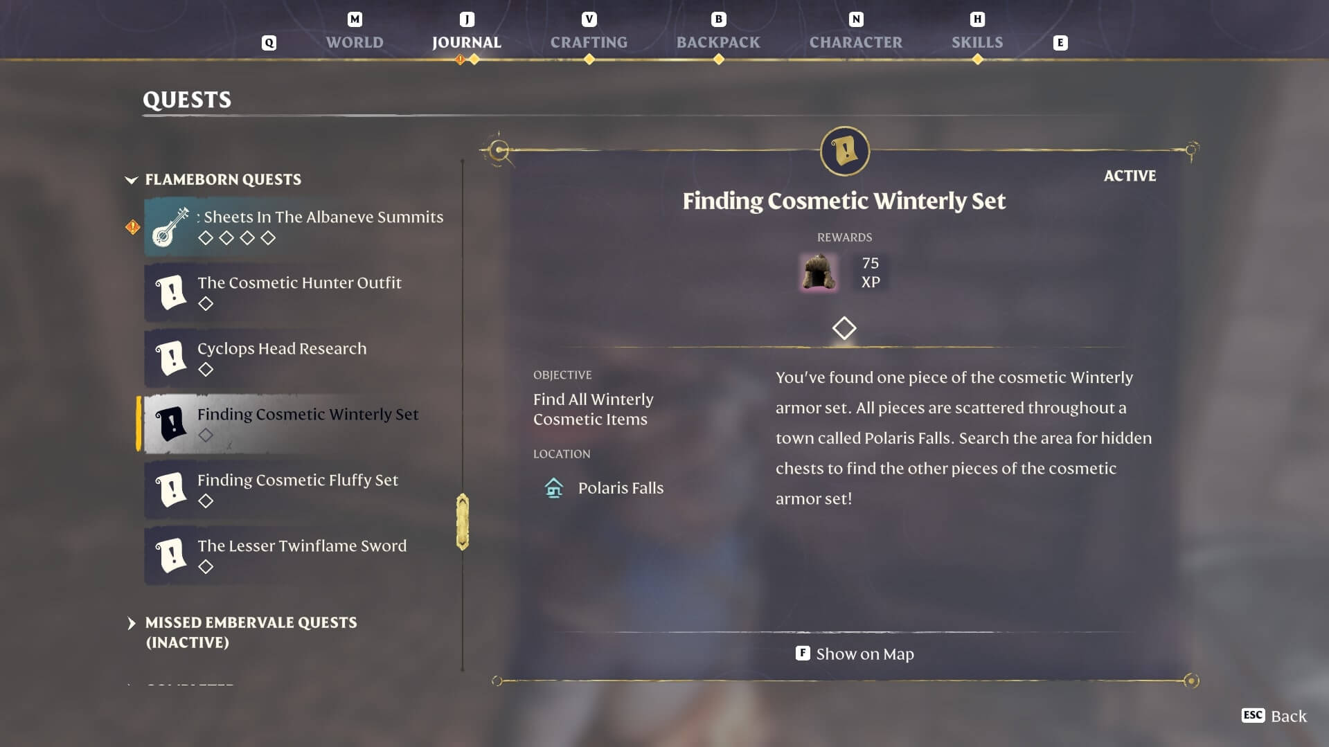 Items Finding Cosmetic Winterly Set 1