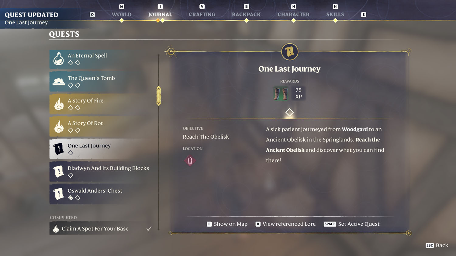 Items One Last Journey 1