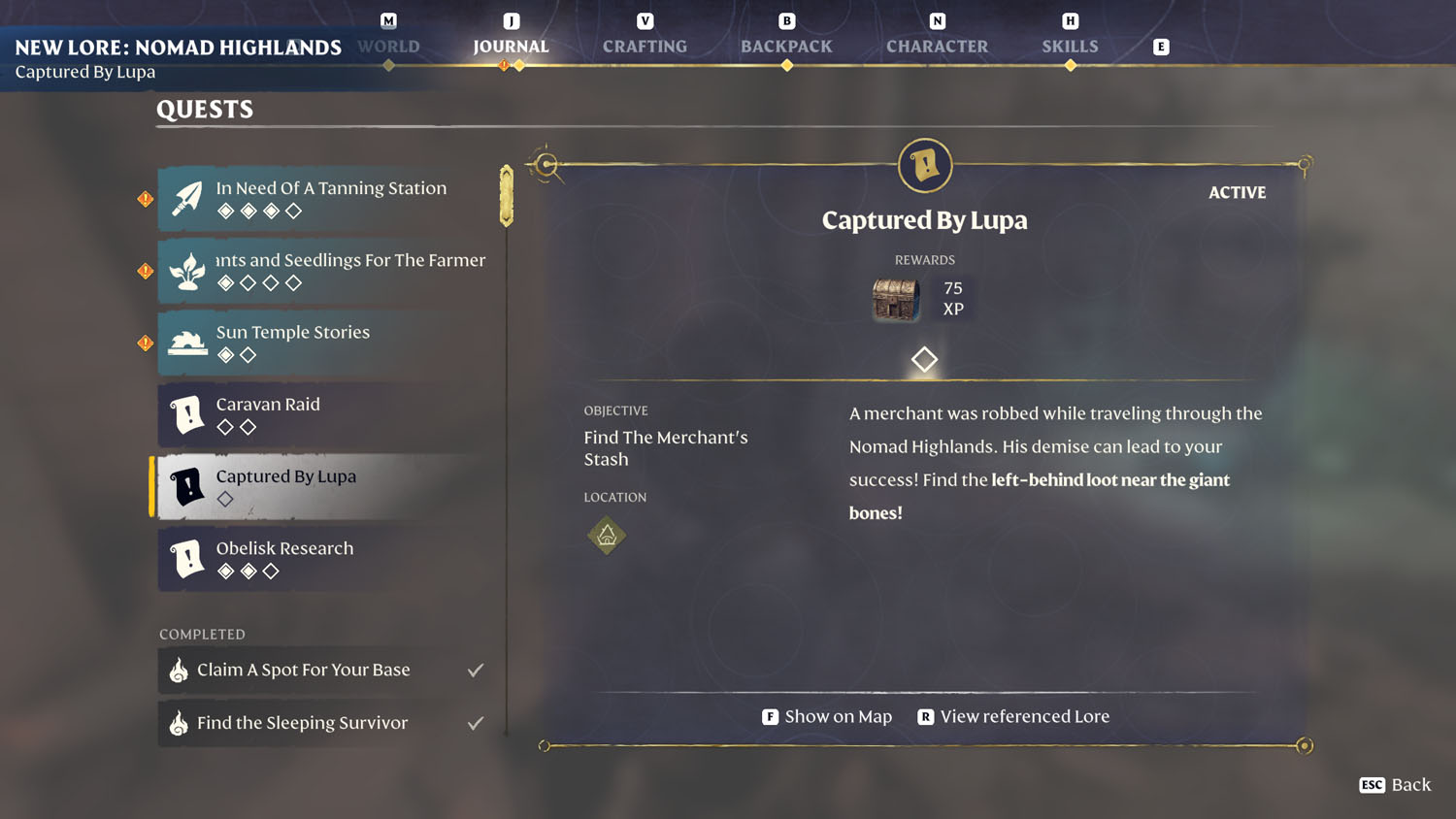 Items Captured By Lupa 1