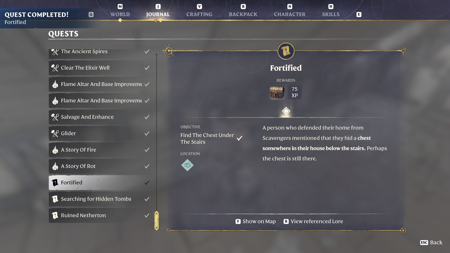 Items Fortified 7