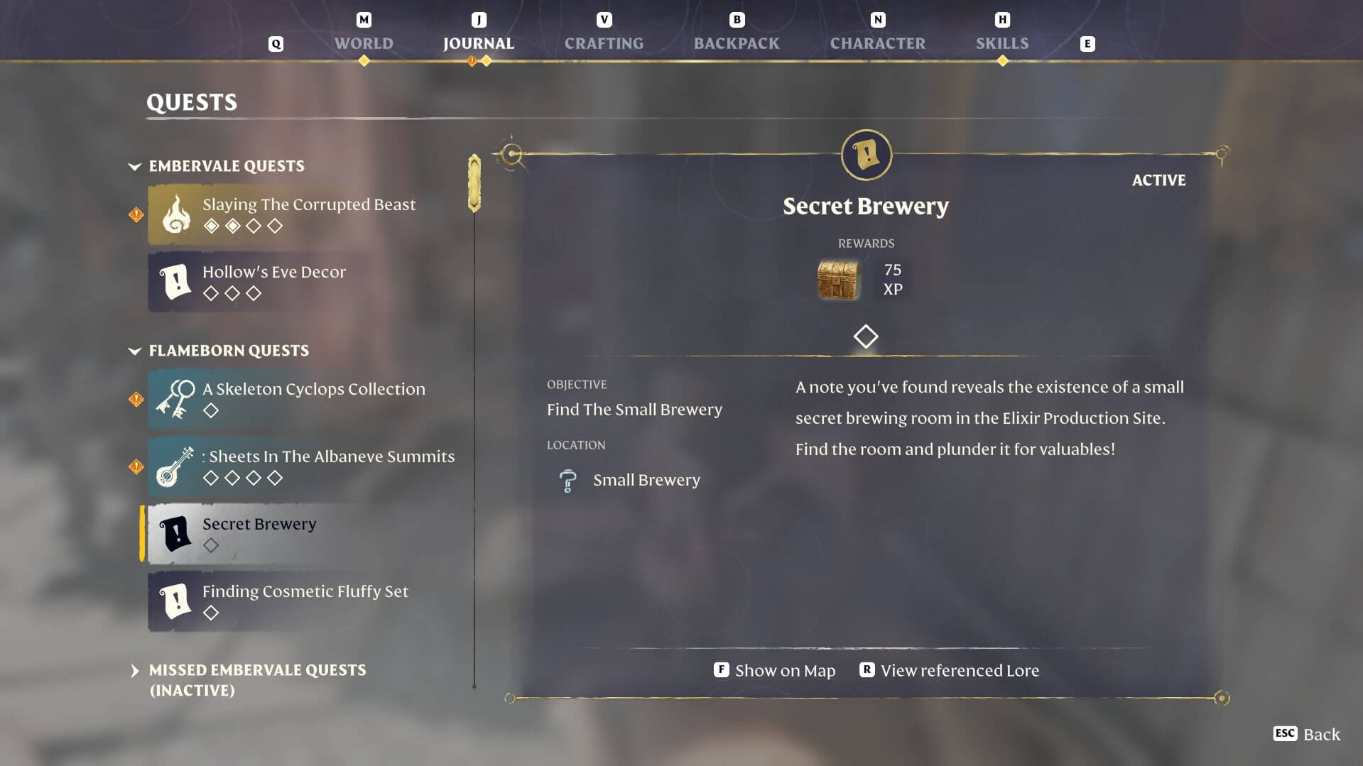 Items Secret Brewery 1
