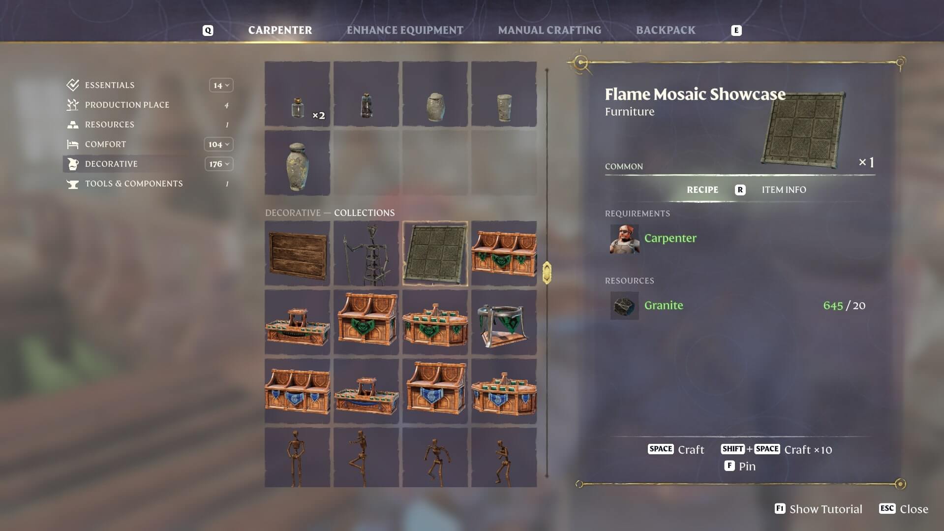 Items Flame Mosaic 45