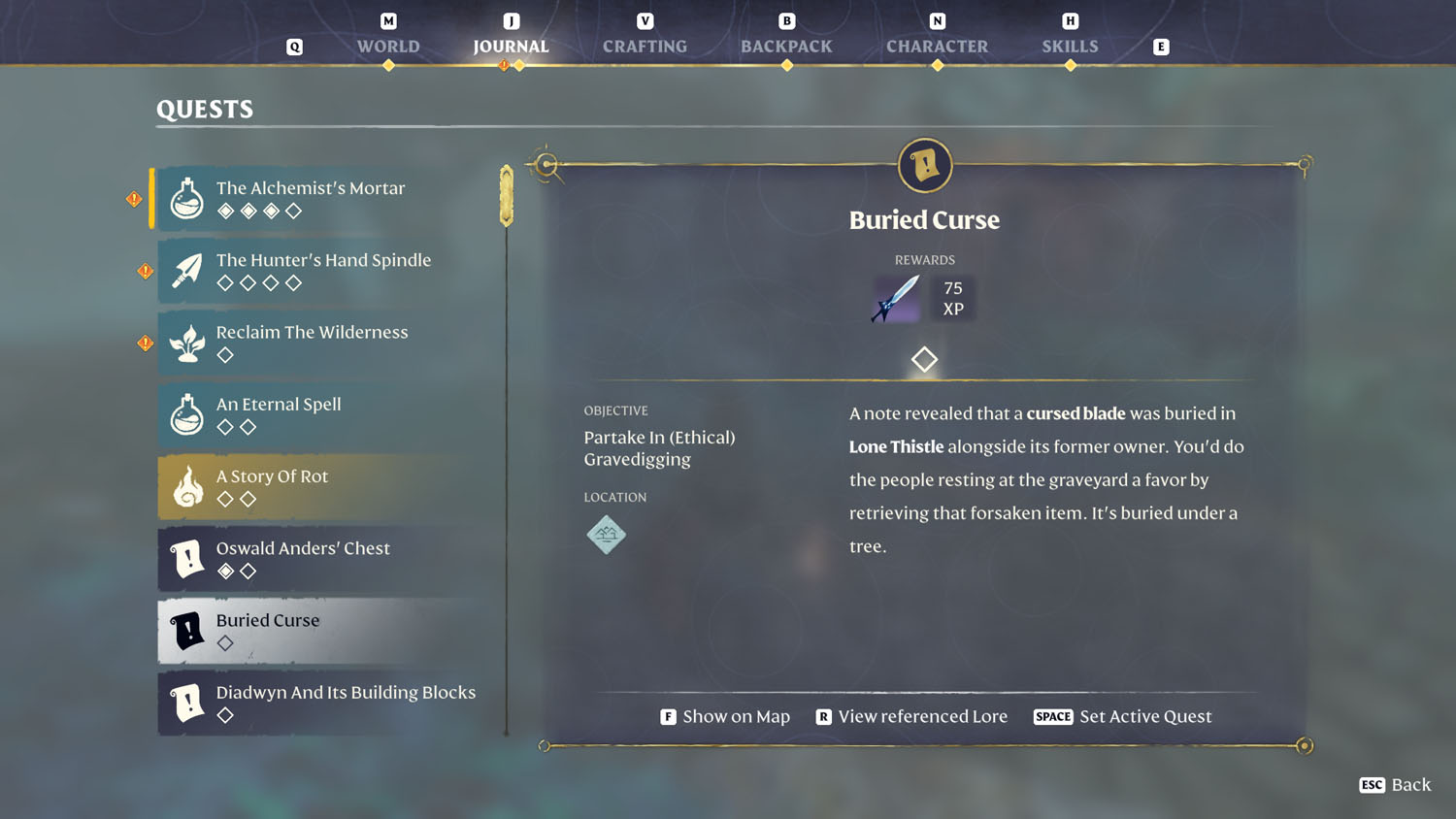 Items Buried Curse 1