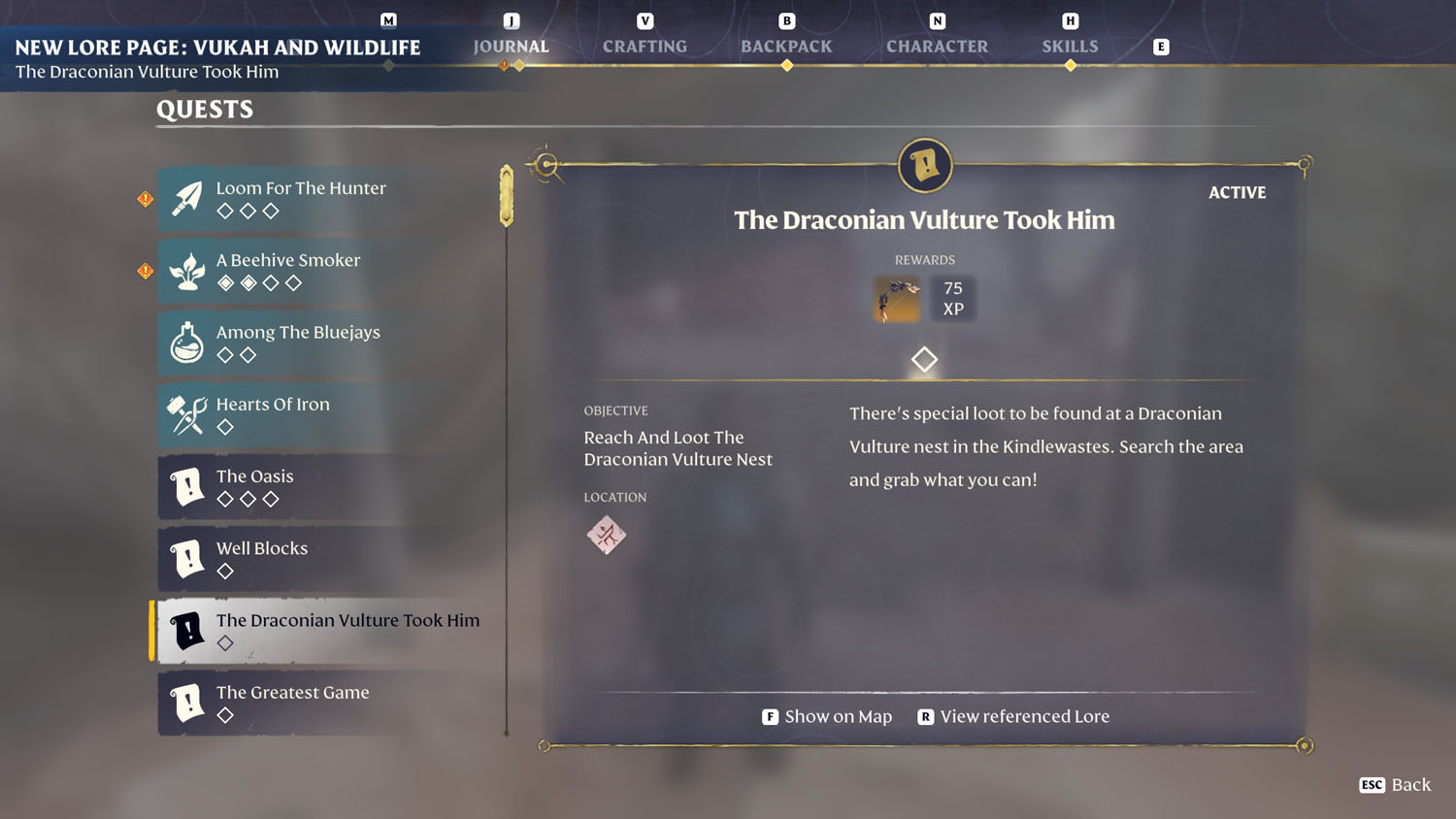Items The Draconian Vulture Took Him 1