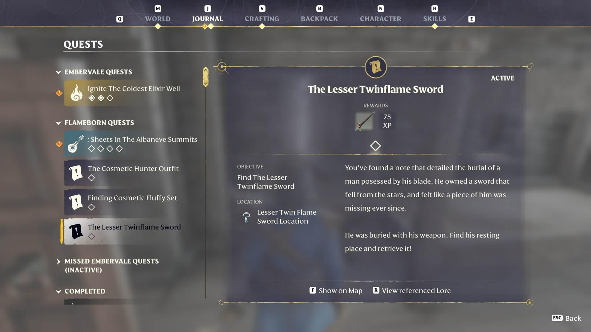 Items The Lesser Twinflame Sword 1