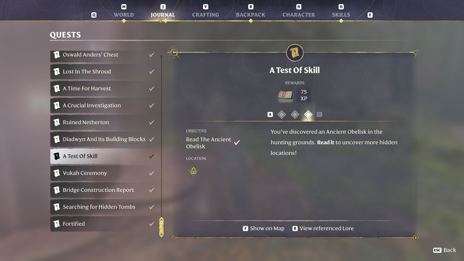 Items A Test Of Skill 12