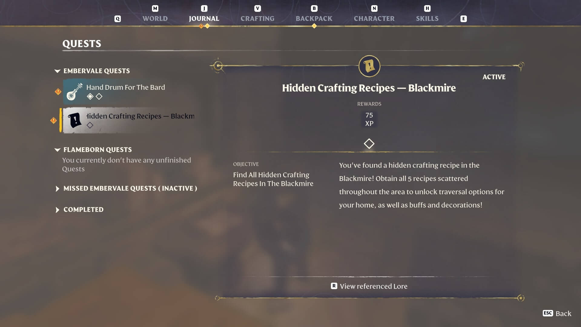 Items Hidden Crafting Recipes Blackmire 1